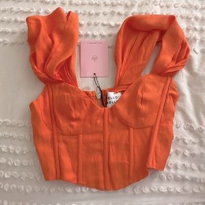 This Magic Moment Crop Top Orange